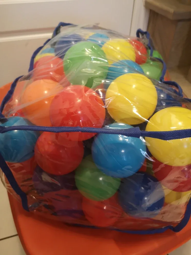 Bag of colourful plastic play balls image indicator(5)