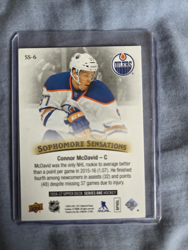 Connor McDavid Upper Deck Hockey Card image indicator(2)