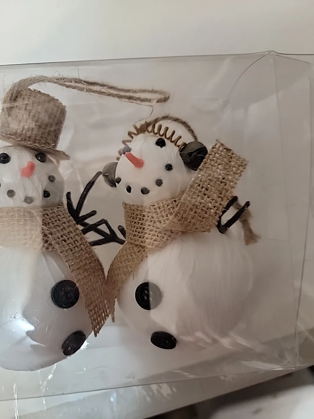 Hobby Lobby Evergreen Cottage Snowman Ornaments - New image indicator(2)