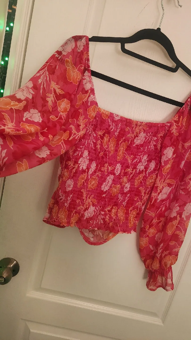 Pleione Floral Print Long Sleeve Top - Size S image indicator(4)