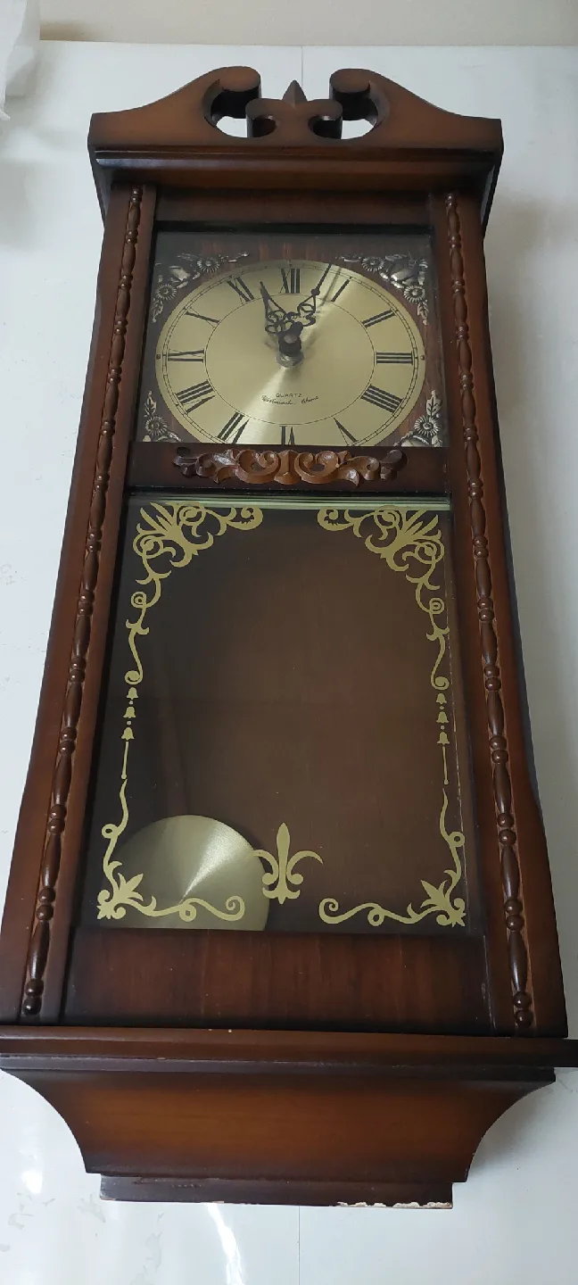 Vintage Grandfather Chime Quartz Wall Clock
