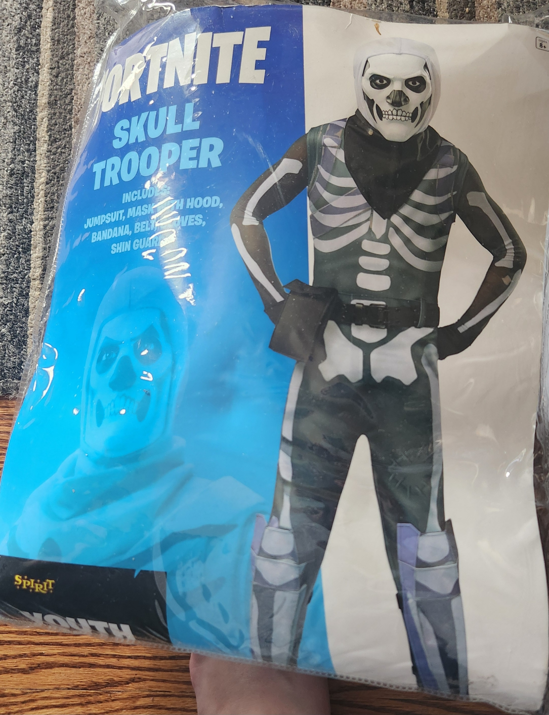 Fortnite Skull Trooper Youth Costume - New in Package!