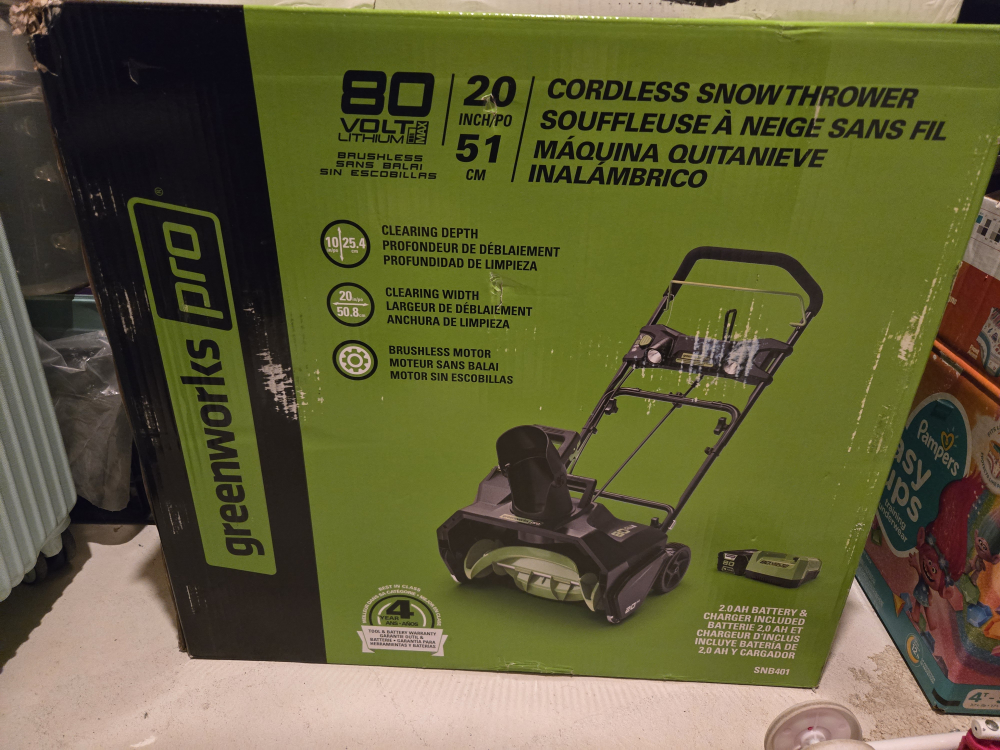 Greenworks Pro 80V Cordless Snow Thrower