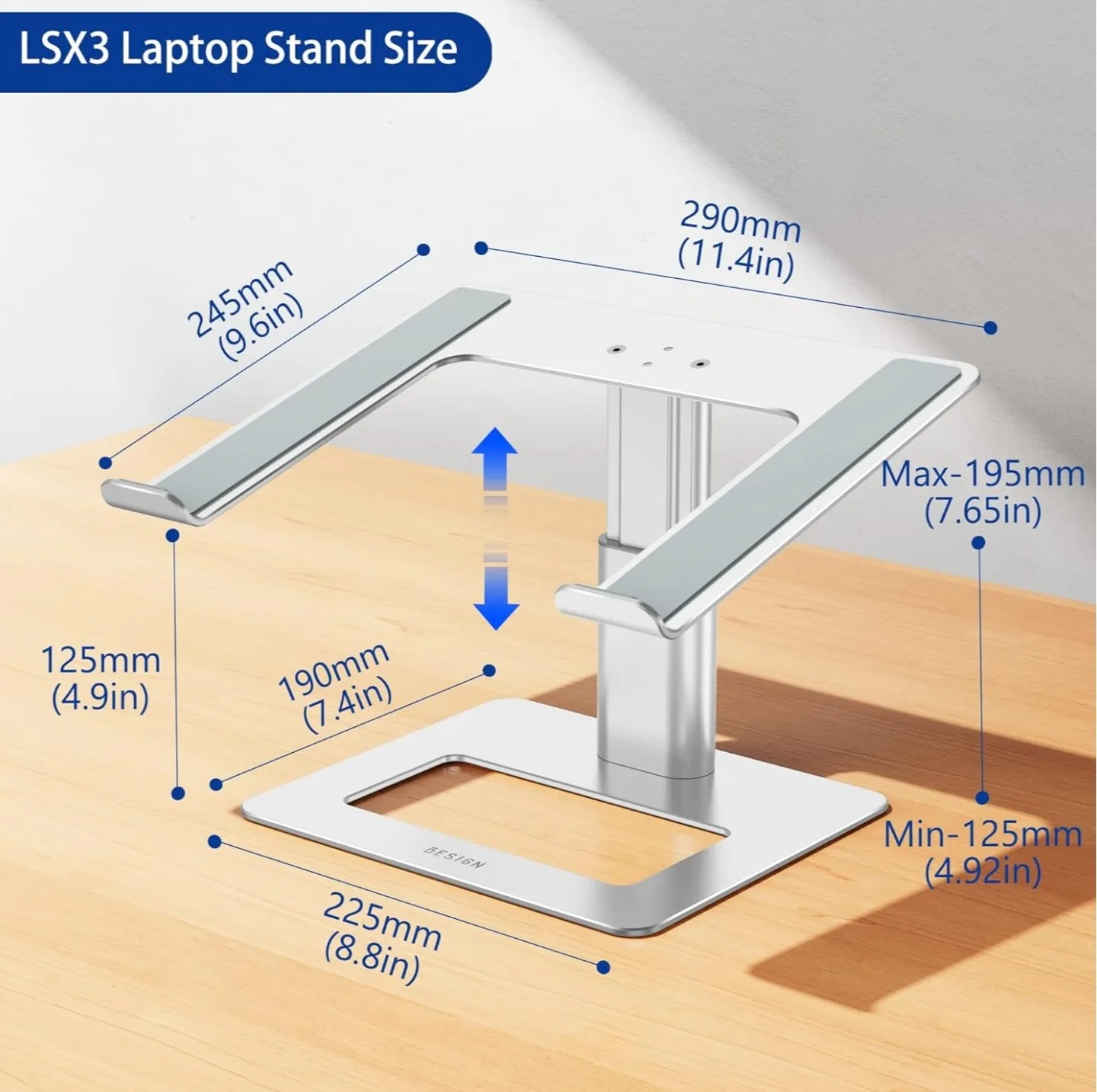 🥕🥕 Besign LSX3 Aluminum Laptop Stand  🥕🥕 image indicator(5)