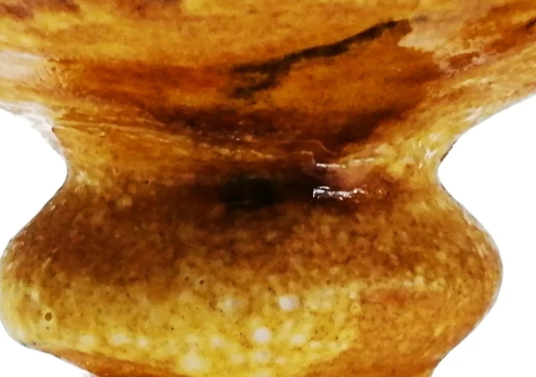 Laurentian Pottery Goblets ~ Pottery Wine Goblet Pair image indicator(6)