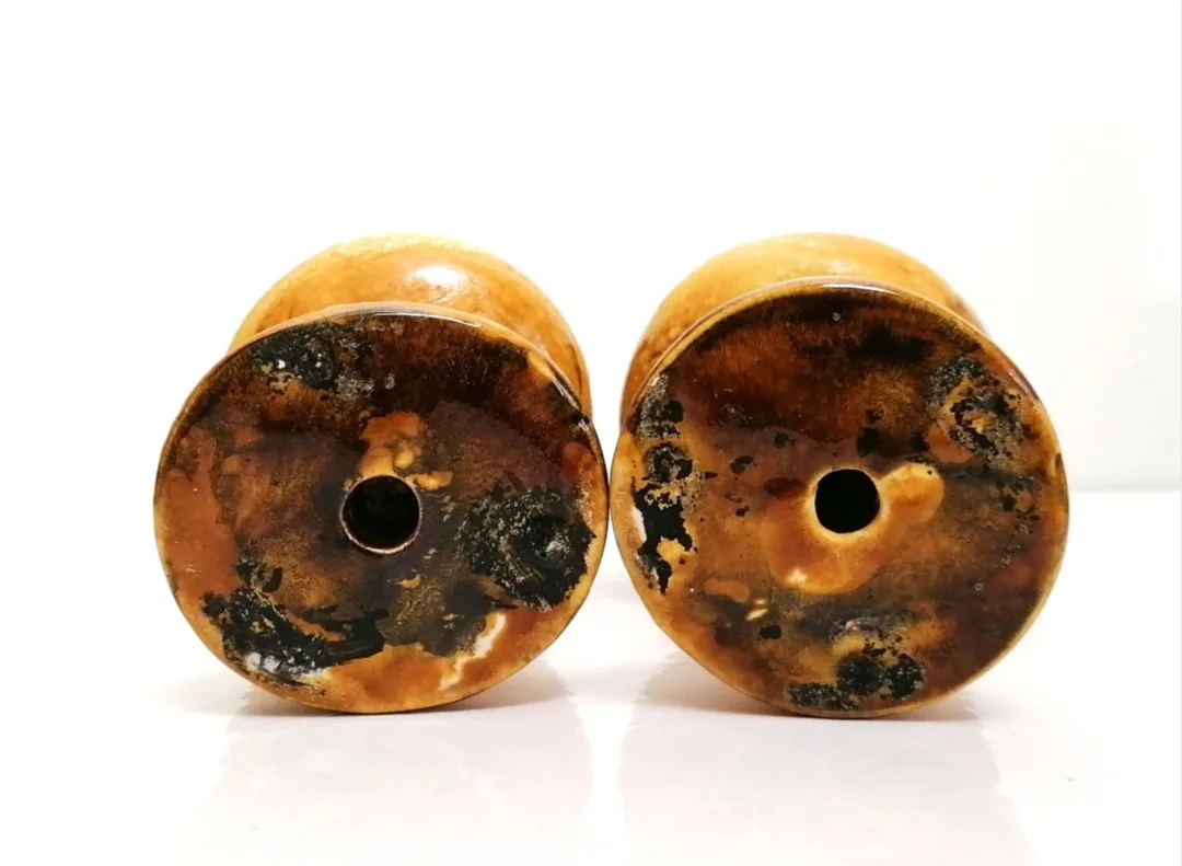 Laurentian Pottery Goblets ~ Pottery Wine Goblet Pair image indicator(7)