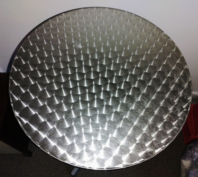 High Sitting Round Chrome Bar Table - photo 2