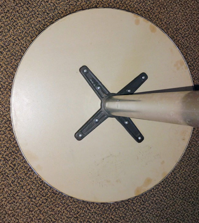 High Sitting Round Chrome Bar Table - photo 3