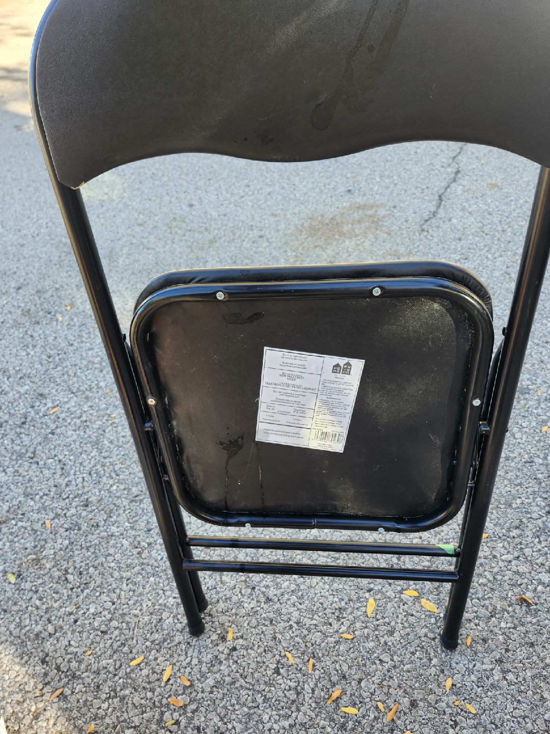 Black Folding Chair - Home Maison Collection - photo 2