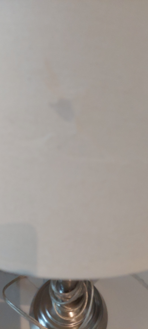 Table Lamp - Beige Shade, Silver Base - photo 3