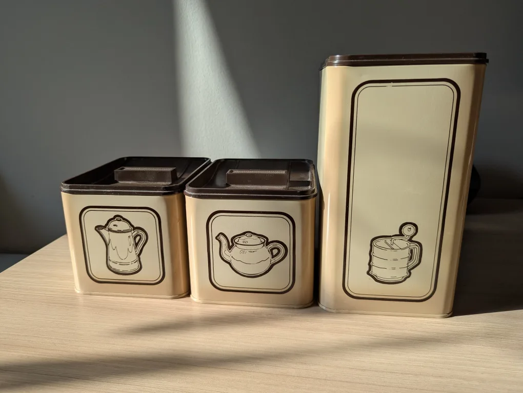 Vintage EKCO Canada Canister Set - 3 Piece thumbnail