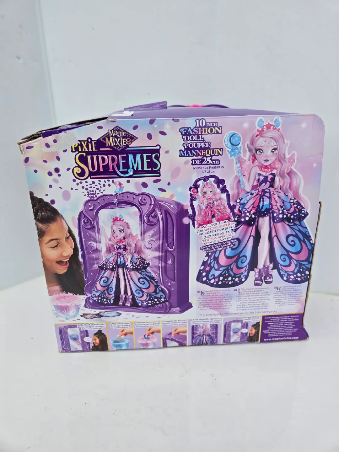 Magic Mixies Luna The Butterfly Pixie Doll. Magic Mirror image indicator(4)