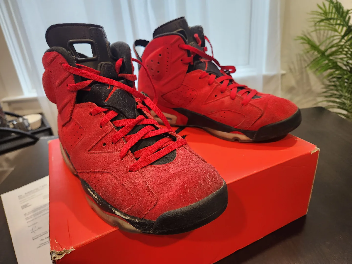 Air Jordan 6 Retro Red Suede image indicator(3)