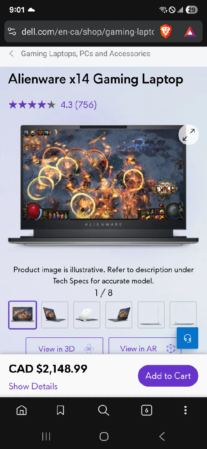 Dell Alienware x14 Laptop image indicator(7)