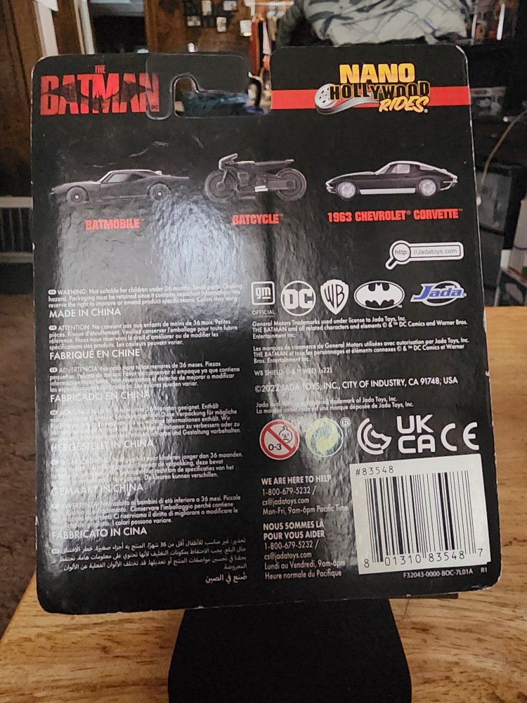 Jada Toys Nano Hollywood Rides The Batman Die-Cast - photo 2
