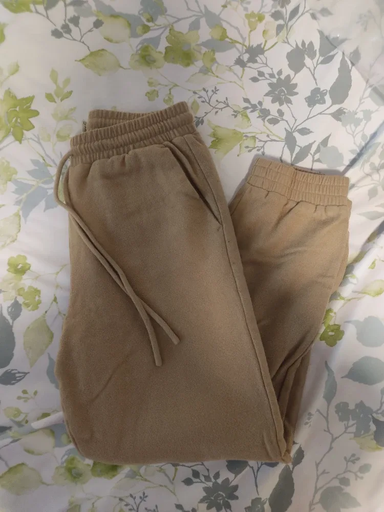Lexx Finnr LFM Beige Wool Blend Joggers thumbnail