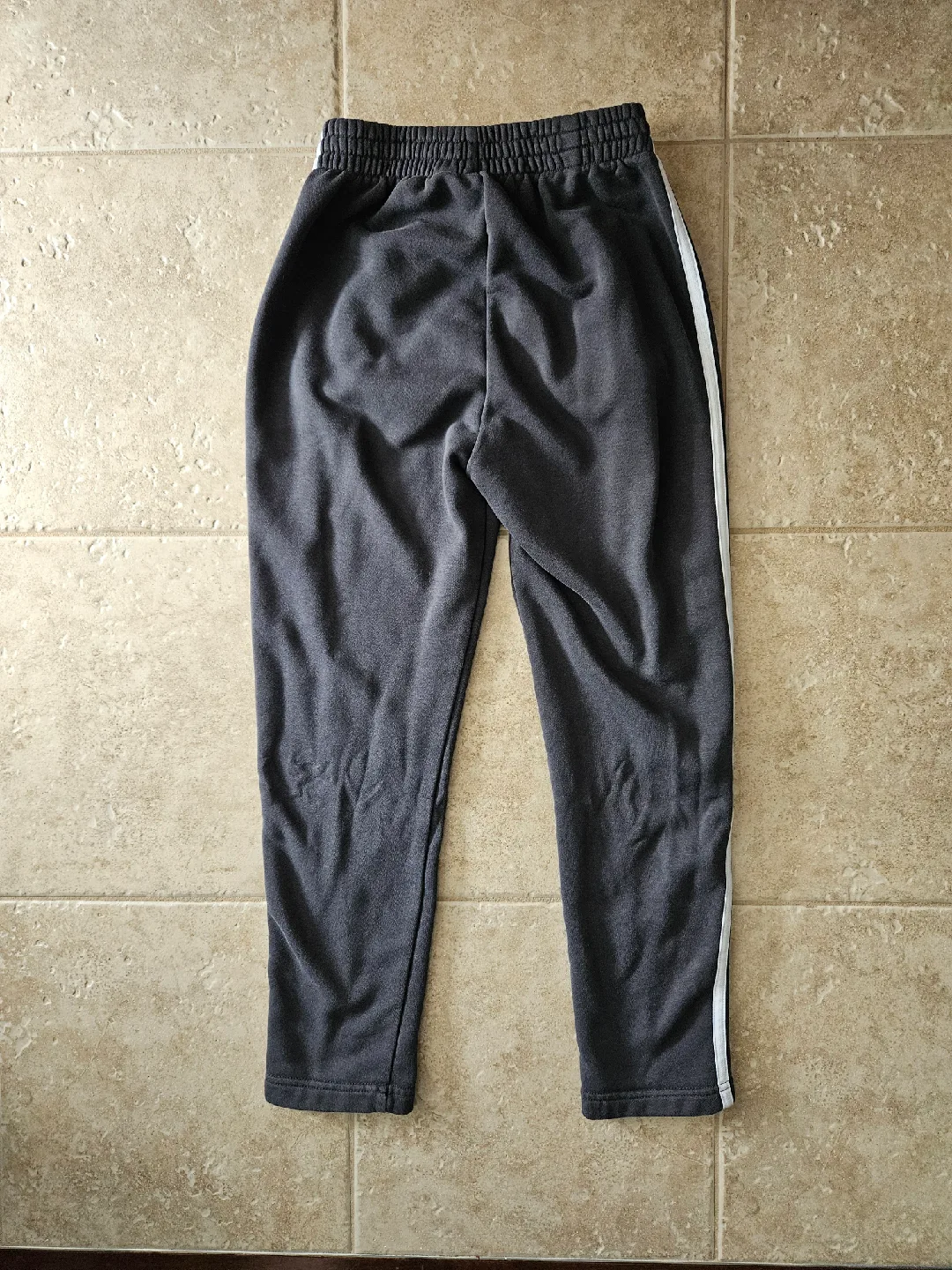 Boys Size M (11-12 Yrs) Adidas Grey Track Pants image indicator(3)