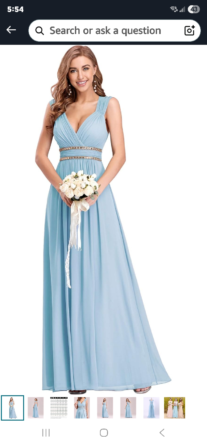 Light Blue Bridesmaid Dress - photo 3