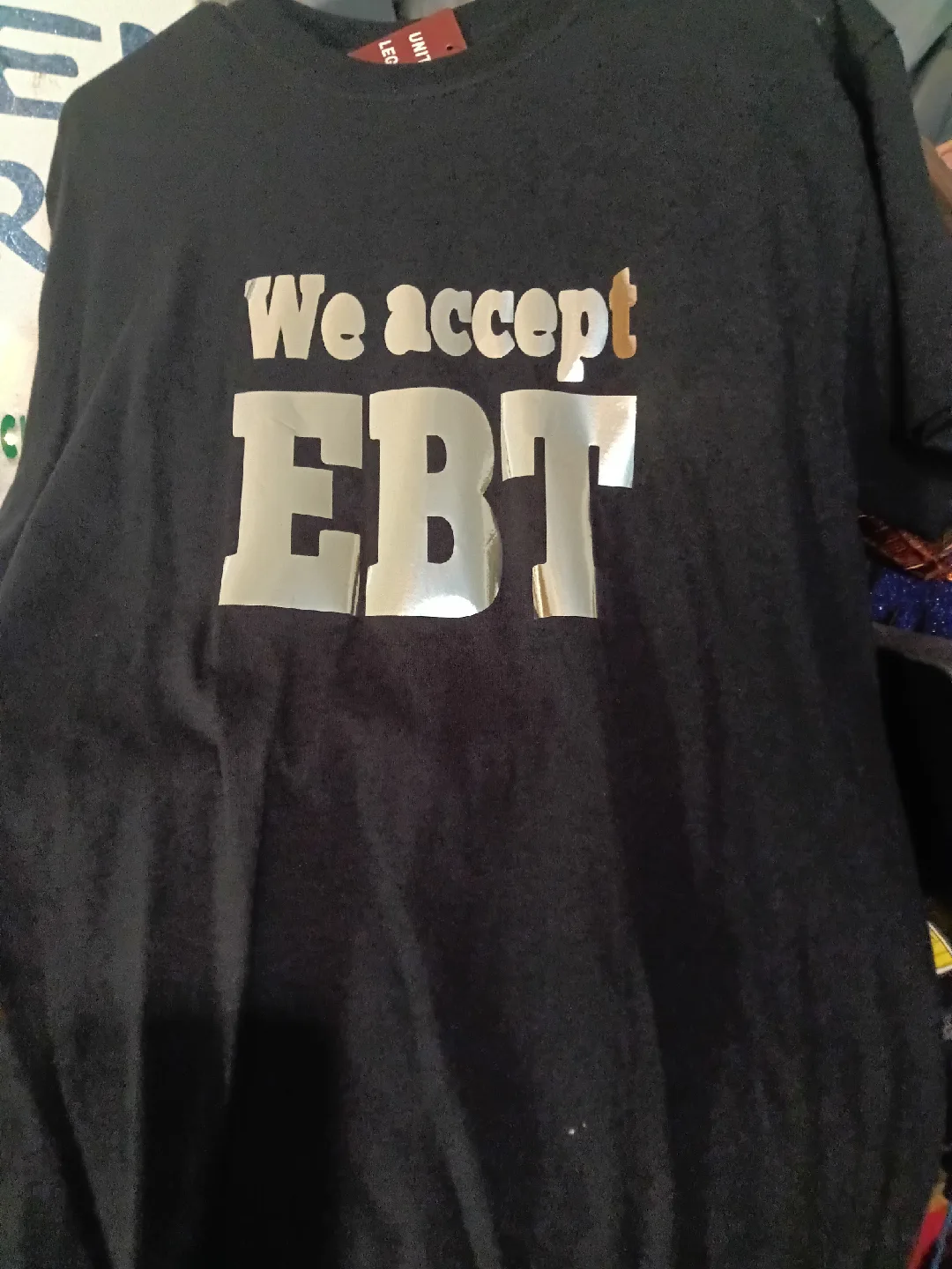 Black T-Shirt - We Accept EBT thumbnail