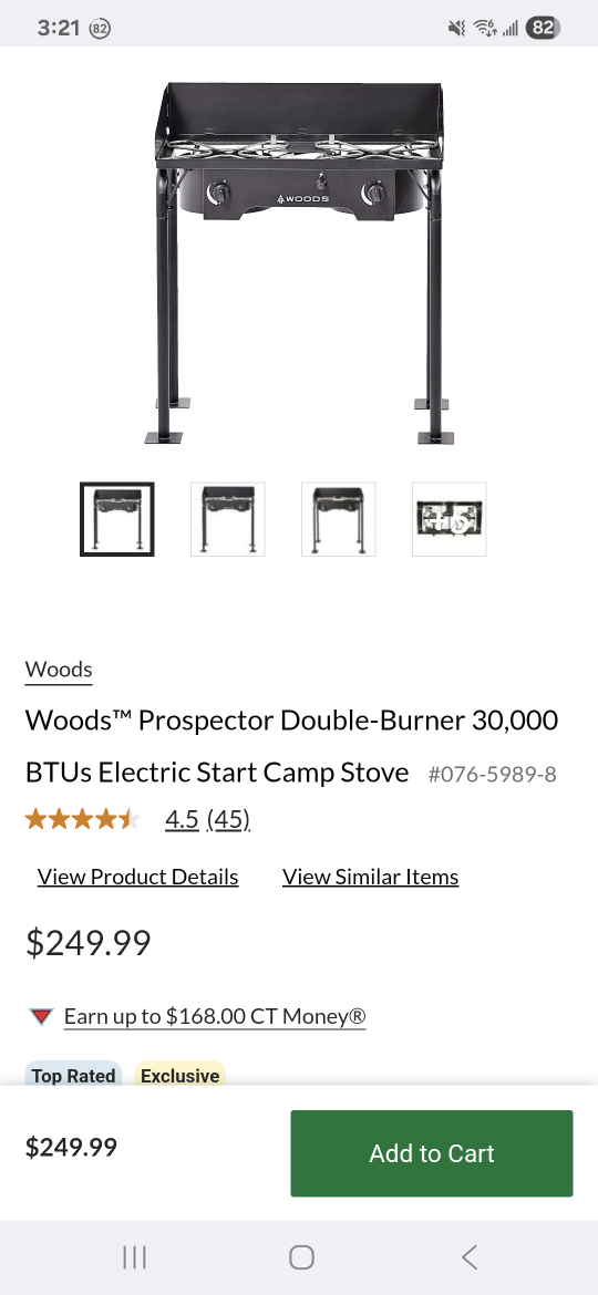 Woods Prospector Double-Burner Camp Stove