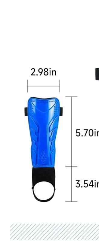 SPORTS Blue Soccer Shin Guards - Youth Size image indicator(2)