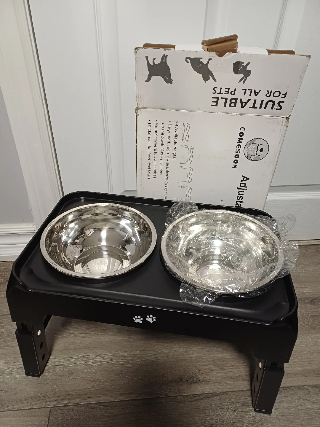 Comesoon Adjustable Elevated Pet Bowls - New in Box! image indicator(7)