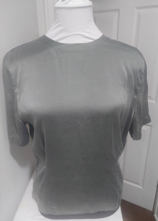 Green Short Sleeve Blouse - photo 3