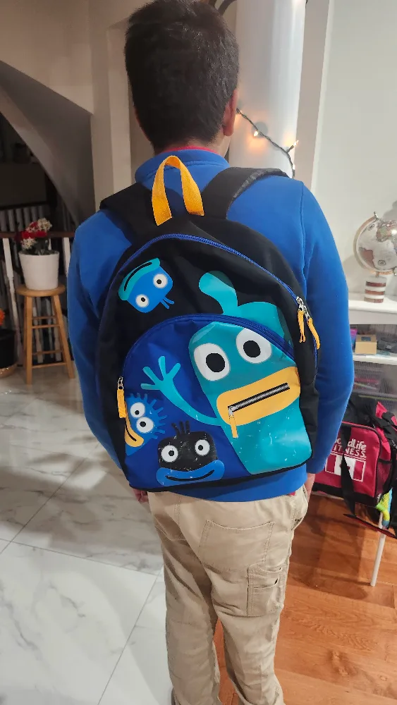 Kids' Backpack with Fun Cartoon Design image indicator(3)