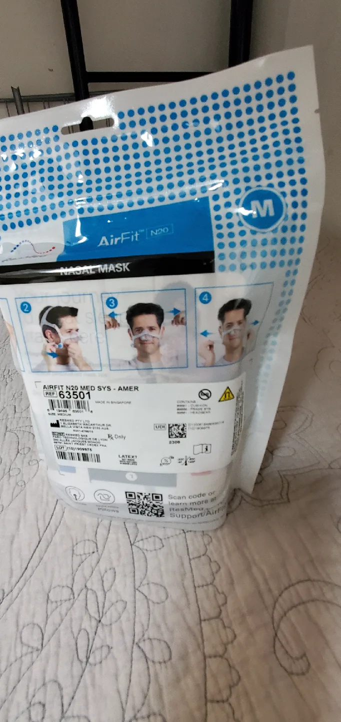 ResMed AirMini AutoSet, AirFit N20 Nasal Mask (M) image indicator(5)