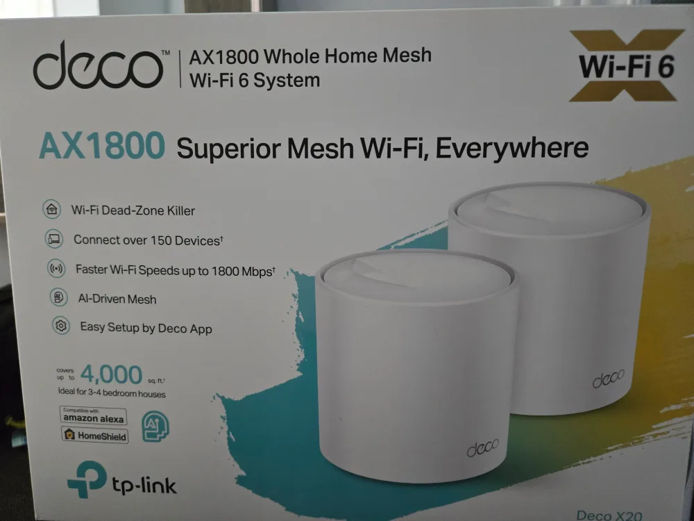 TP-Link Deco X20 AX1800 Whole Home Mesh Wi-Fi 6 System image indicator(4)