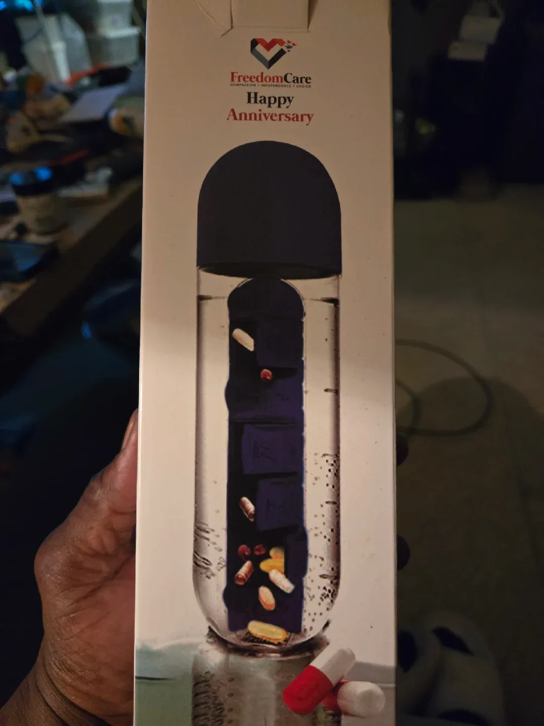 FreedomCare Pill Organizer Water Bottle thumbnail