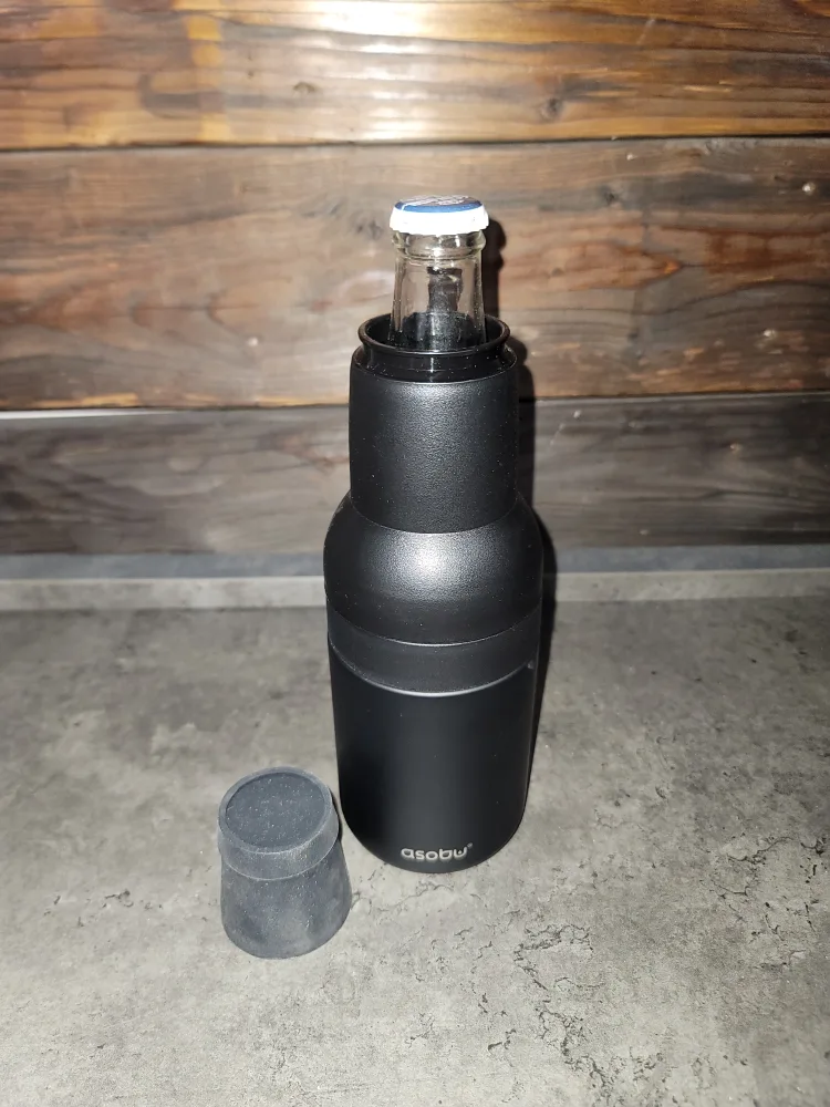 Frosty Beer 2 Go Beer Bottle Cooler - Black image indicator(2)