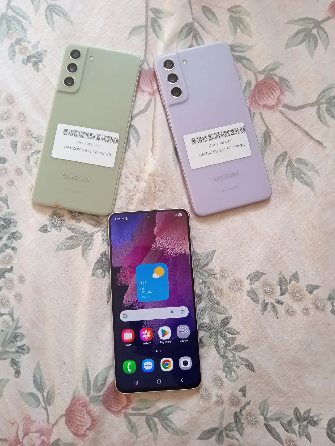 Samsung S21 FE 128GB - Sage Green & Lavender thumbnail