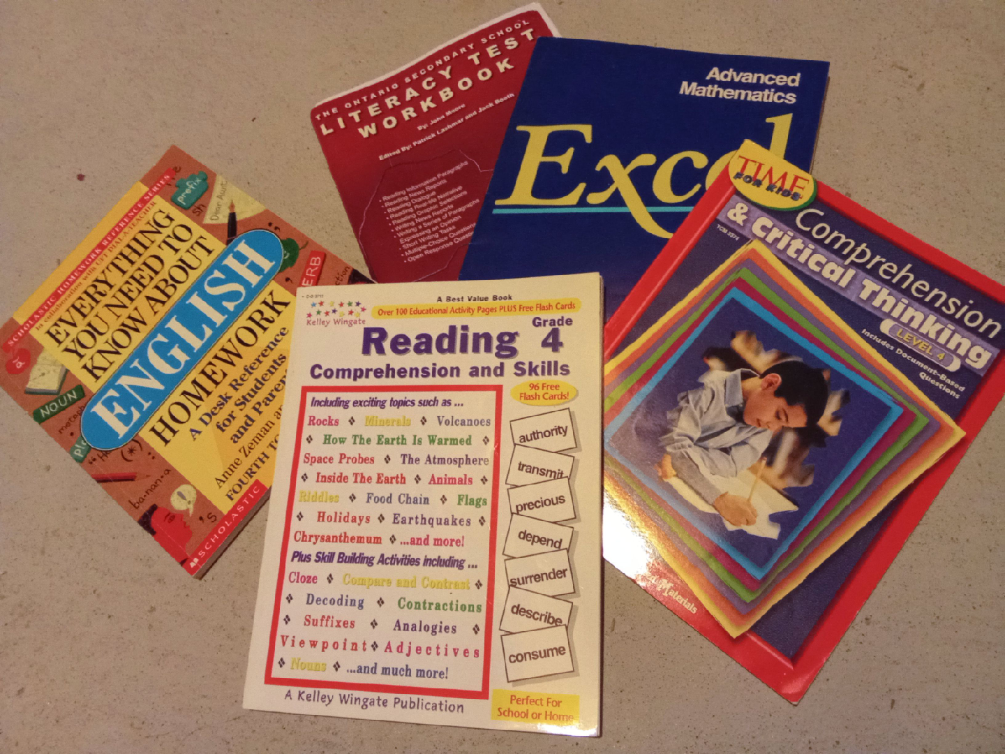 NEW Workbooks: Reading, Math, English, Literacy Grade 4