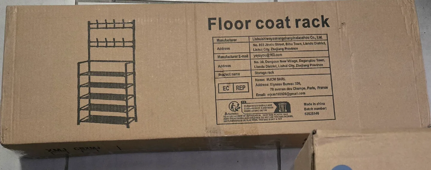 Shoe Rack with Coat Rack image indicator(10)