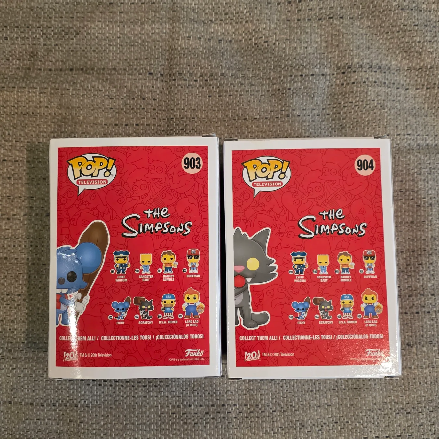 Funko Pop! The Simpsons Itchy 903 & Scratchy 904 image indicator(3)