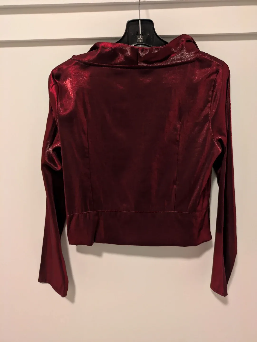Burgundy Long Sleeve Top image indicator(2)