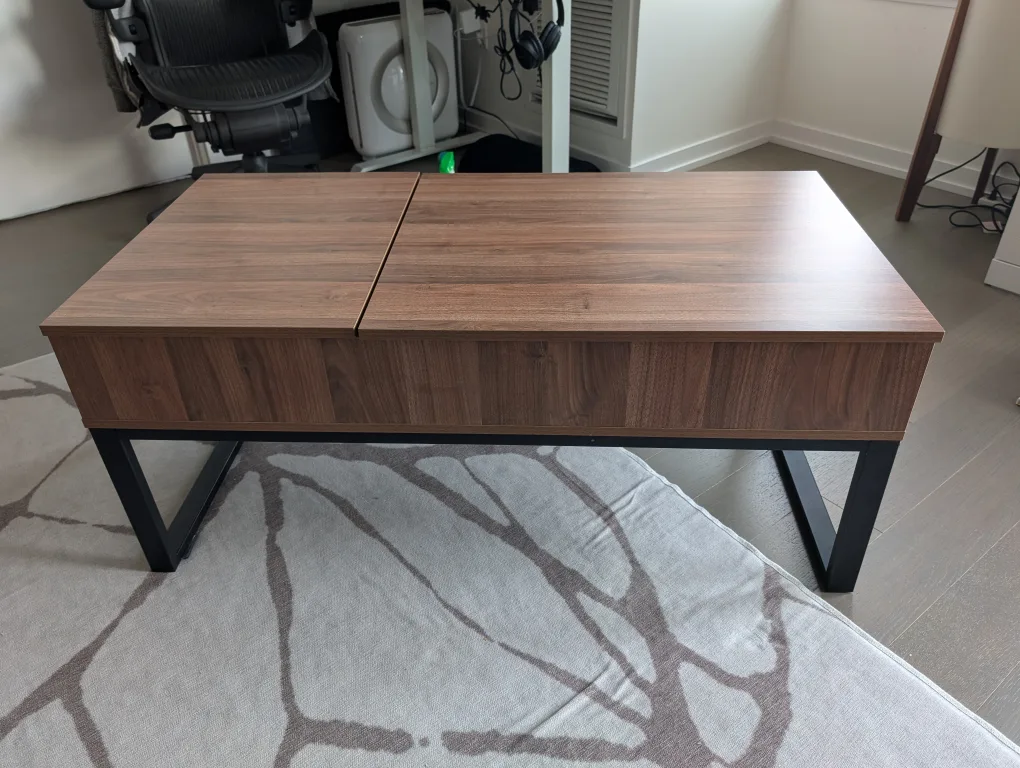 Lift Top Coffee Table with Hidden Storage
