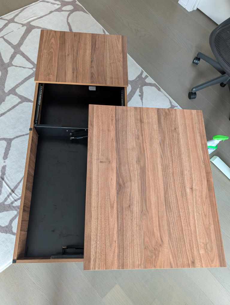 Lift Top Coffee Table with Hidden Storage - photo 3