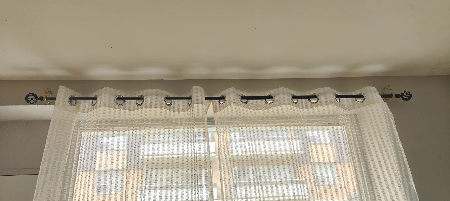 Half white Sheer Curtains image indicator(3)