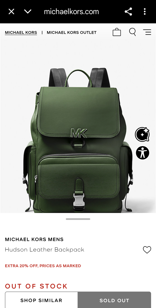 Michael Kors Hudson Leather Backpack - photo 4