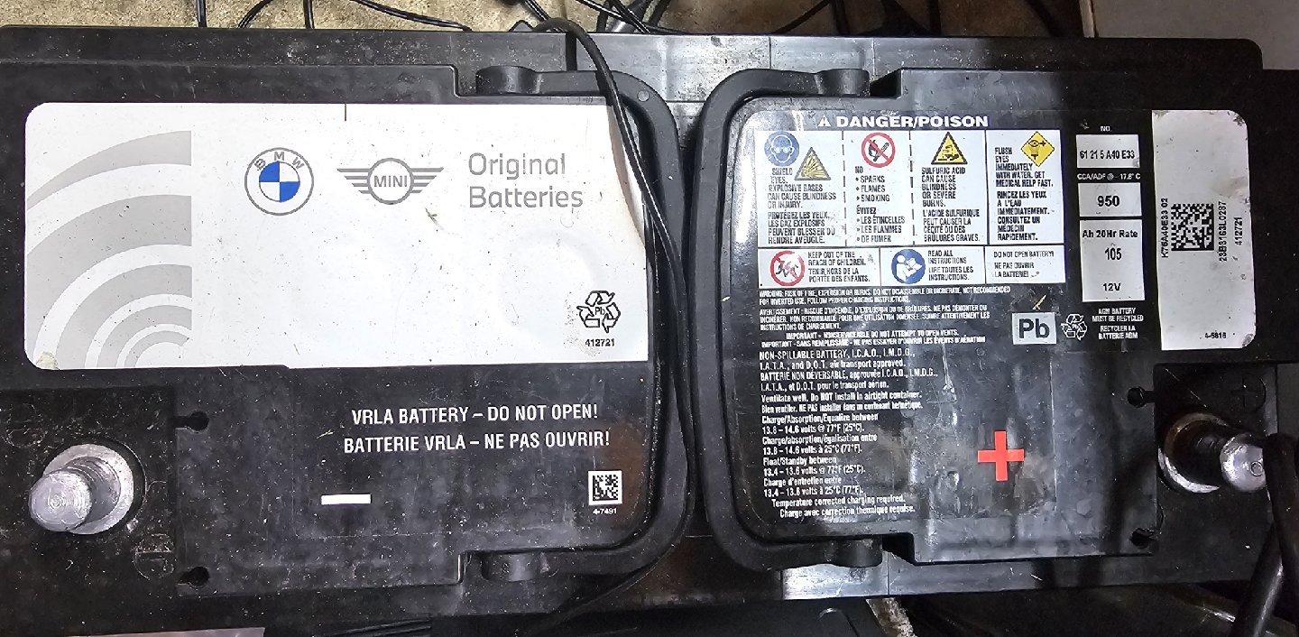 BMW OEM Car Battery - 12V 5 6 7 series