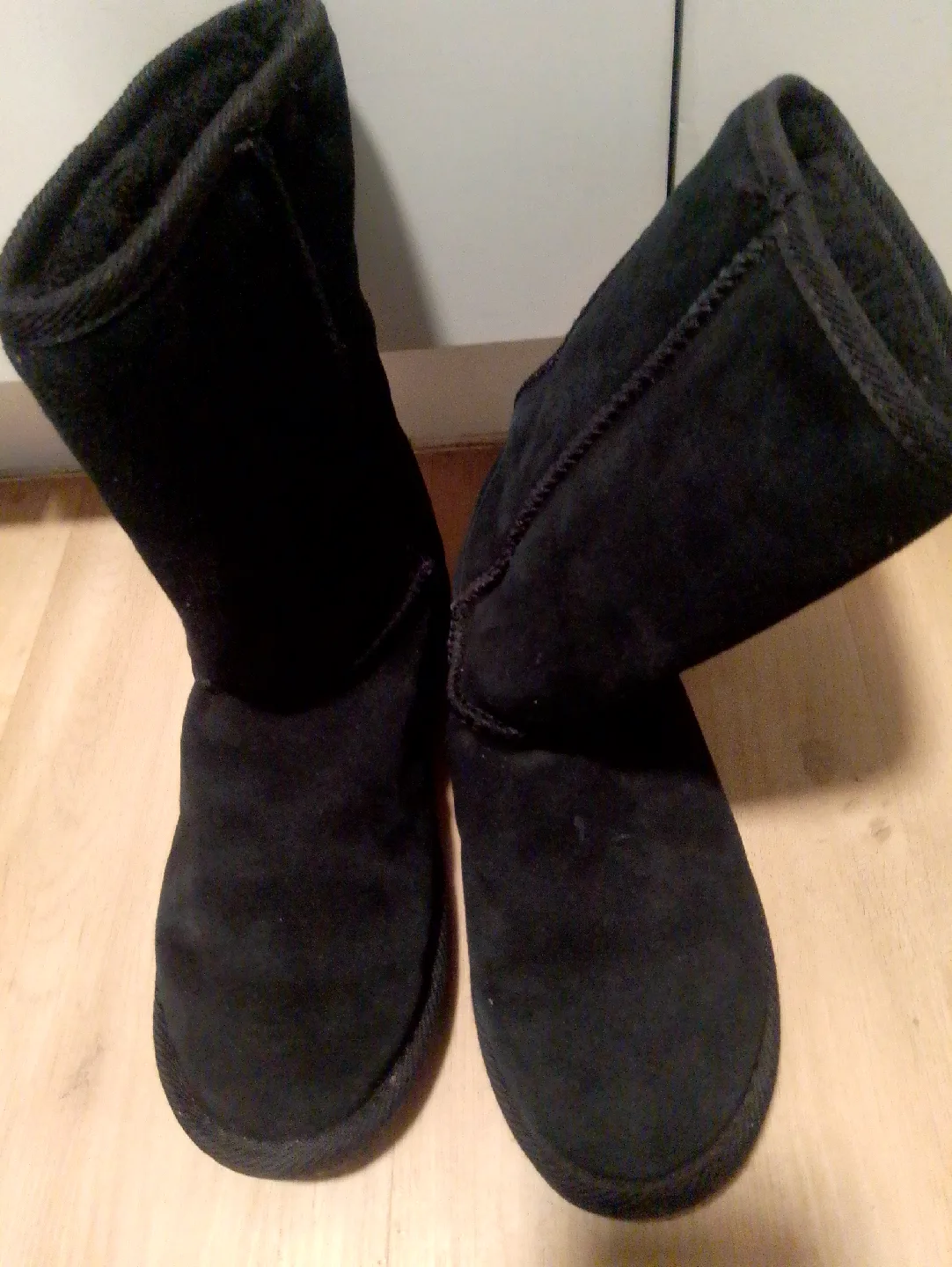 Ugg Black Suede Boots, Size 7 thumbnail