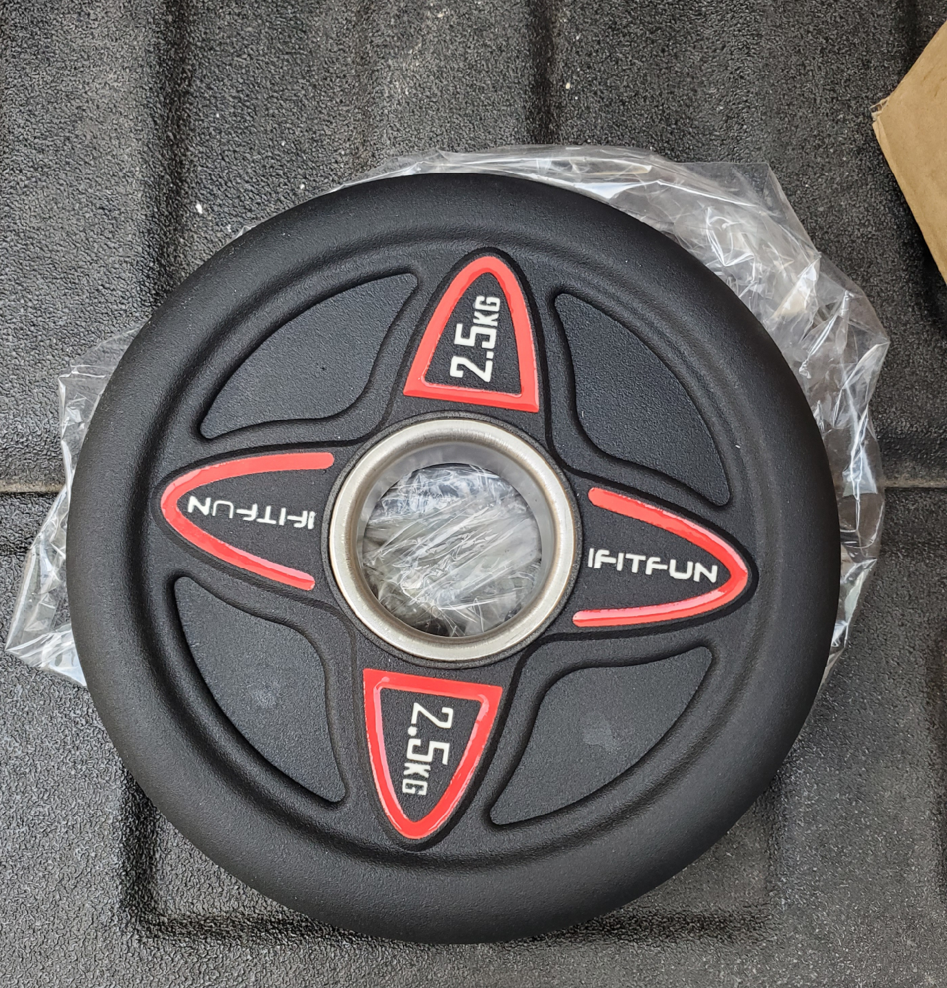 Rubber Coated 2" Olympic Weights (2.5kg x 4)(10kg/22lbs)$35 Firm