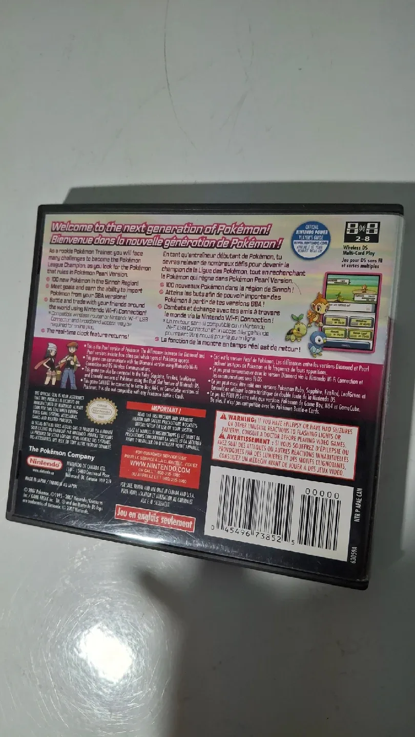 Pokemon Pearl Version for Nintendo DS image indicator(4)