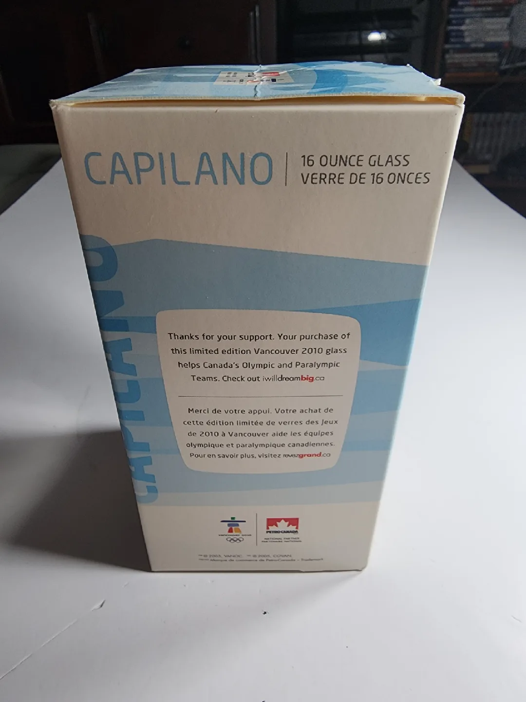 Capilano Vancouver 2010 Olympic 16 oz Glass image indicator(3)