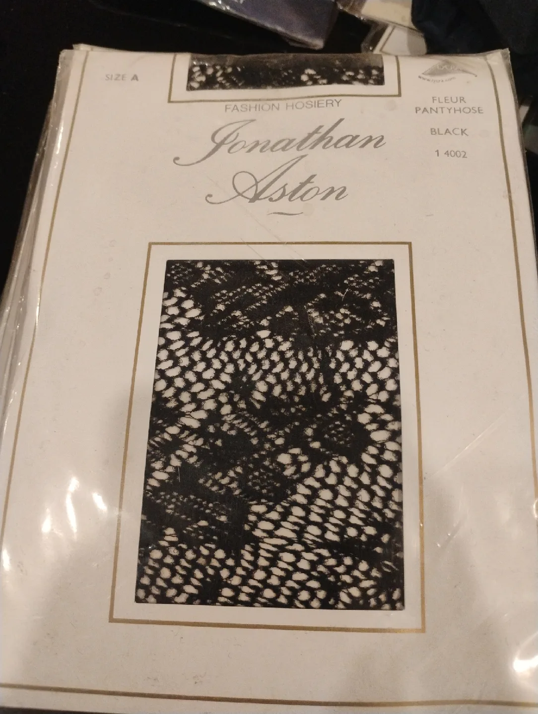 Jonathan Aston Fleur Pantyhose - Black, Size A thumbnail