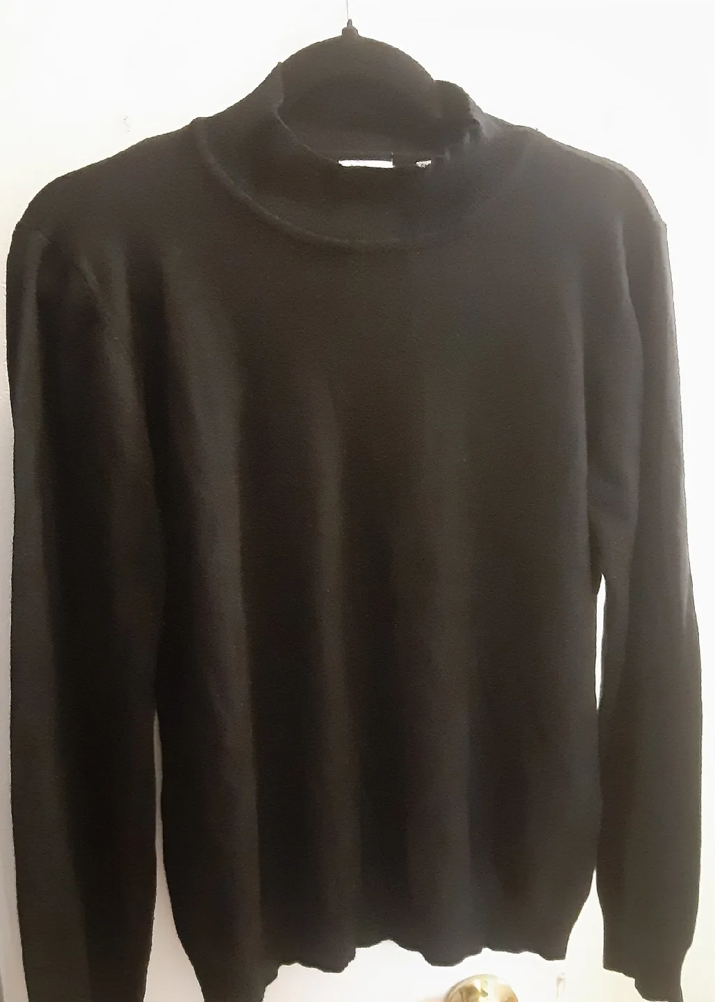 Cielo Women's Black Mock Neck Pullover Knit Sweater image indicator(8)