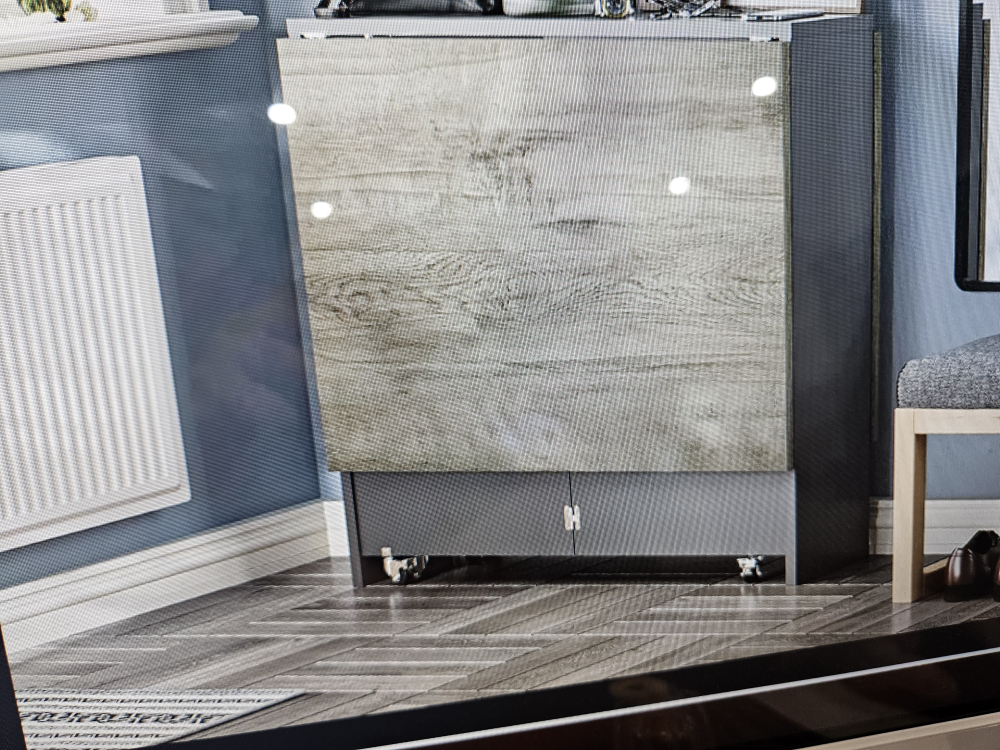 Foldable Drop Leaf Dining Table with Wheels - photo 4