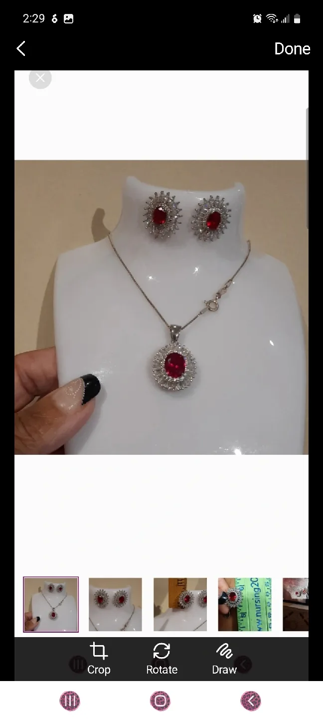 New AUTHENTIC GENUINE DIAMONELLE CZ PENDANT sterling necklace image indicator(5)